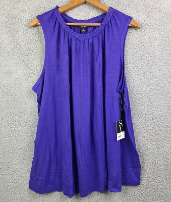 Simply Vera Vera Wang Womens Top 3X Dressy Tank Color Variety