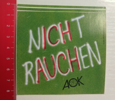 Aufkleber/Sticker: AOK - nicht rauchen (11081649)