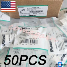 BOX OF 50 White CJ688TGIW For Panduit Giga TX Cat6 jack US Stock Fast shipping  