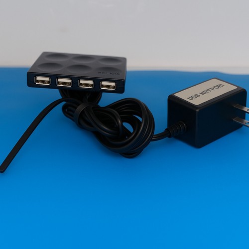 Belkin 7-Port USB 2.0 Hub with Power Adapter – Tested & Working