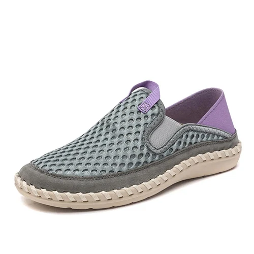 Summer Mesh Breathable Men's Shoes Lightweight Sneakers Footwear Comfy Slip-on - Picture 2 of 25