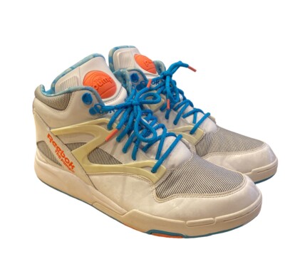 0536) Reebok Pump Omni Lite Dee Brown White/Buzz Blue J92856