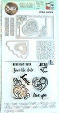 Lovely Love Photo Frame Sizzix Clear Stamp Framelits Die Set 662178 NEW