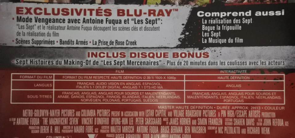 Steelbook Les 7 Mercenaires Blu-Ray + Bonus Edition Fnac - Photo 4/4
