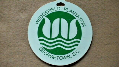 Vintage Wedgefield Plantation C.C. Golf Bag Tag, Georgetown, S.C., Bobby Ford