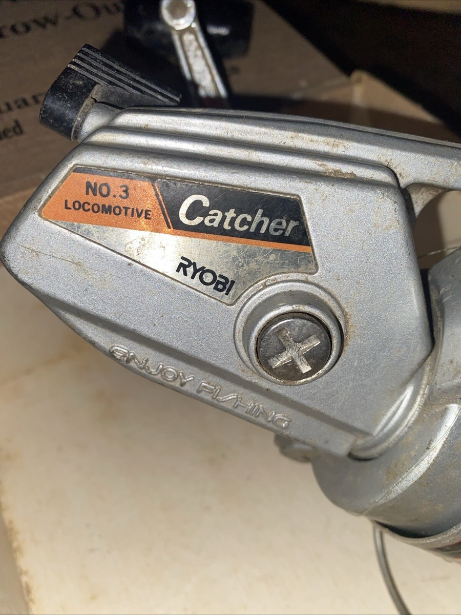 VINTAGE RYOBI CATCHER NO 2 LOCOMOTIVE OPEN FACE FISHING REEL