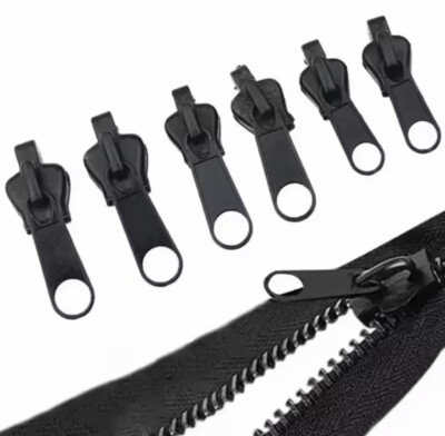 12x ZIPPER REIßVERSCHLUSS REPARATUR SET ERSATZ ZIP ANHÄNGER VERSCHLUß SCHIEBER