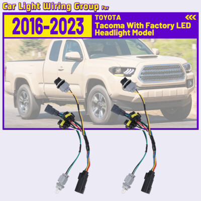Headlights Convert Adapters for 2016-2023 Toyota  tacoma w/factory LED headlight