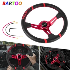 RASTP Deep Dish Drifting Sport Steering Wheel Aluminum Racing 13" 