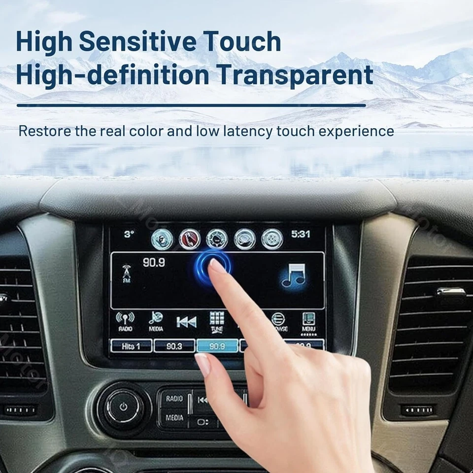 REPLACEMENT Radio Touch-Screen GLASS Digitizer LCD For15-18 Chevrolet GMC MYLINK - Image 2 of 4