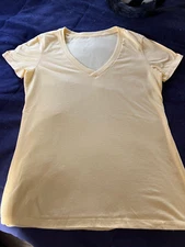 Un-branded  Womens Fitted T Shirt Size XL Lemon Yellow