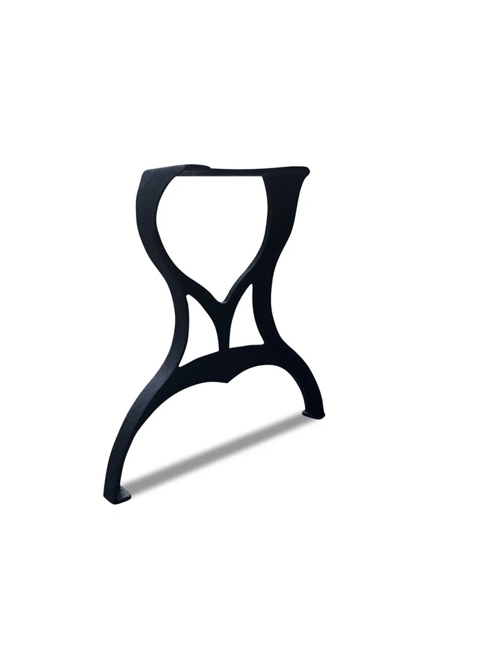 Vintage Industrial  Ductile Cast Iron Table Legs - Set of 2 - Image 4 of 4