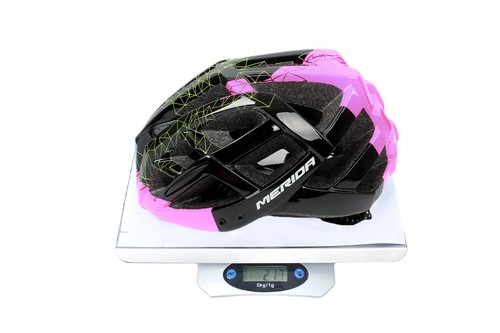 MERIDA Road MTB eBike Cyclocross Gavel Cycling Bike Helmet L-size in Black&Pink - Picture 11 of 11