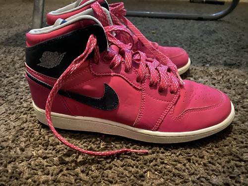 Air Jordan 1 Retro "Vivid Pink" 332148 609, Größe 6Y (7Damen)🔥🔥Top Zustand - Bild 1 von 10