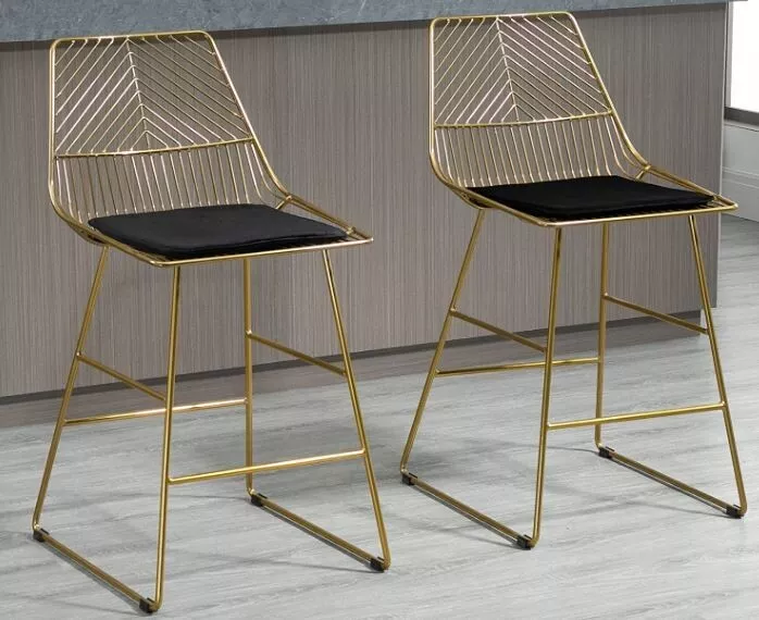 Gold wire on sale bar stools