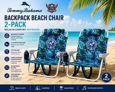 Tommy Bahama Backpack Beach Chair 2-Pack Fold...