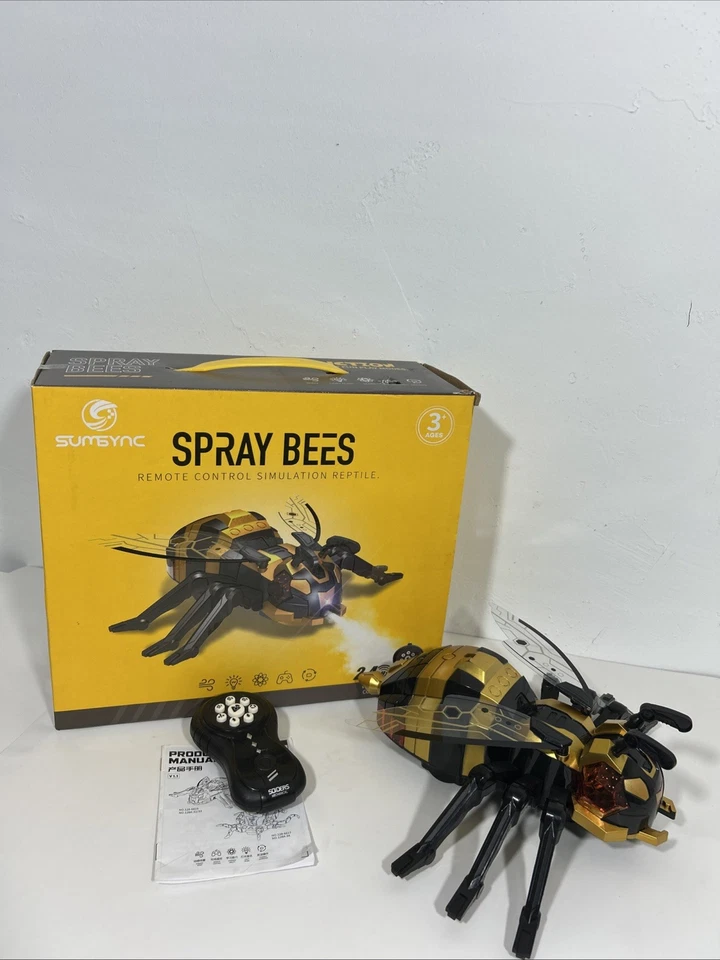 Sumsync Spray Bees: Remote Control Bee Robot Toy Unused With Manual - Image 4 of 4