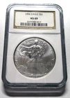 1996 AMERICAN SILVER EAGLE NGC MS69 RARE LOW MINTAGE YEAR