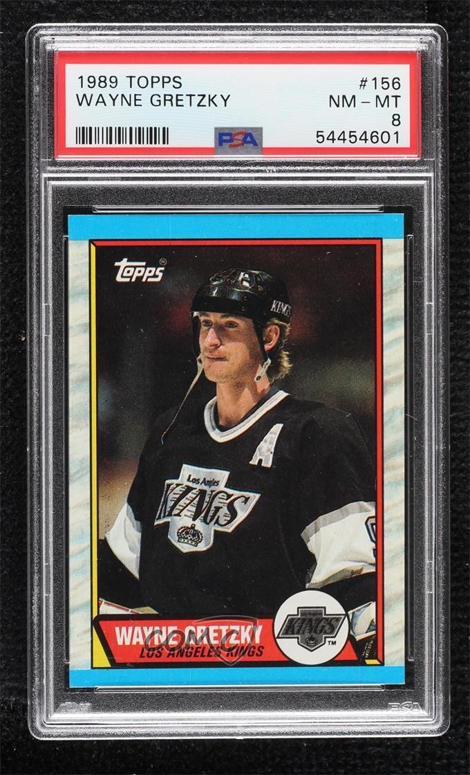 1989-90 Topps Wayne Gretzky #156 PSA 8 HOF 0f5m
