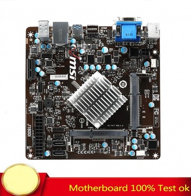 FOR   J1800I Motherboard Integrated CPU DDR3 Mini-ITX Mini 100% Test Work #hj