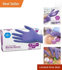 Durable Small Nitrile Exam Gloves, Powder-Free, Pack of 100 - Ideal for Tattoos
