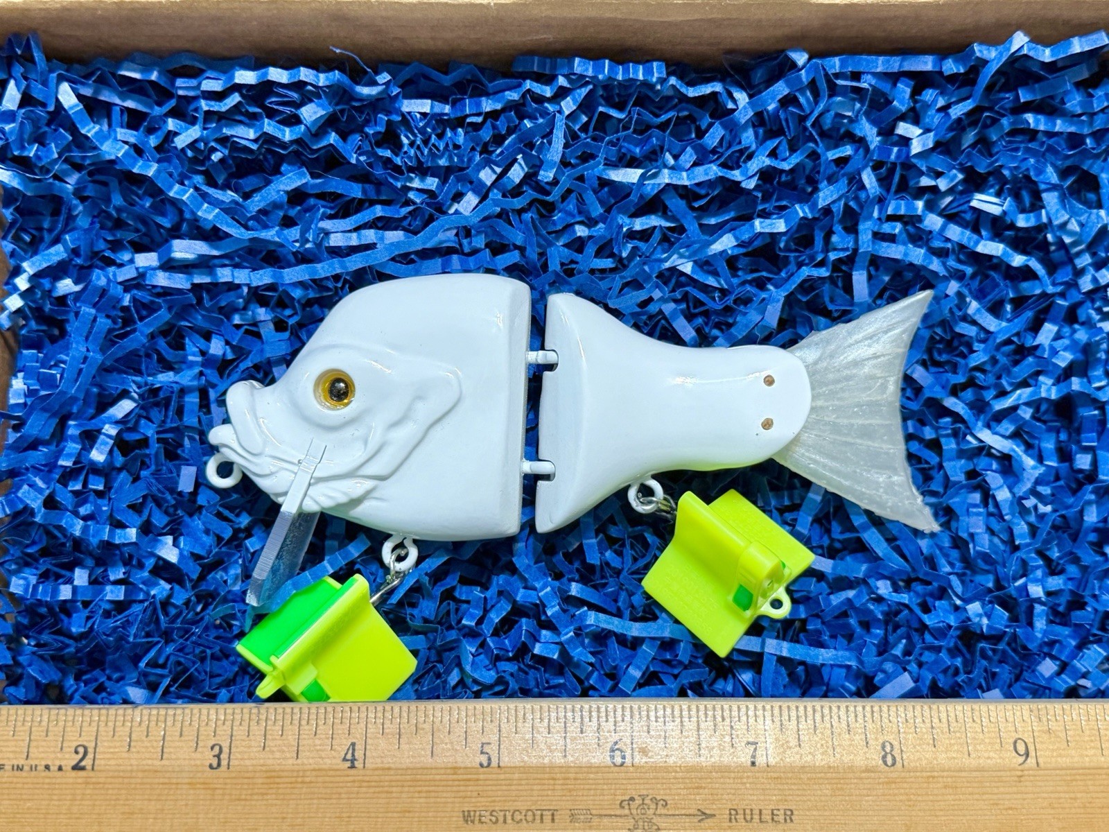 Sherpa Gill 6” Swimbait / Wakebait (Resin) — Limited Color: “All-White” (New) - Image 2