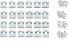 Closet Culture CD-0330-HDWR Champagne Nickel Screw for Shelf Hardware Kit