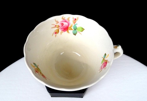 Copeland Spode Jewel Porcelain Moss Rose Antique 2 1/2" Cup & Saucer Trio 1926- - Picture 6 of 13