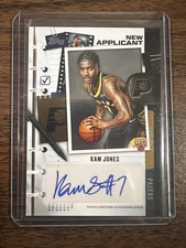 2025 Topps Basketball New Applicant Auto # NA-KO Kam Jones RC Rookie Card