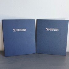 USPS Vintage LOT of 2 Award Certificate Folders Binder Hardcover Logo Good