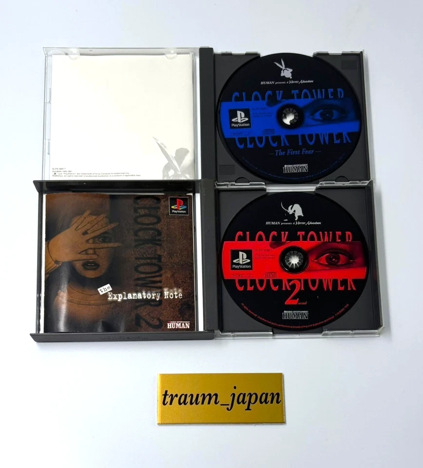 Clock Tower 1 2 3 3 Games Set PS1 PS2 PlayStation with Manual Japan Tested - Image 3 of 4