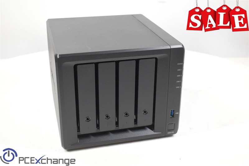 Synology DiskStation DS418 NAS Server w/ 4x 8TB WD80EFAX WD Red NAS Hard Drive
