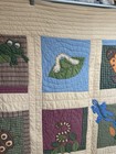 The Company Store Hand Quilted Applique Bugs & Frogs Patchwork Quilt 87x92  #185 — photo 8