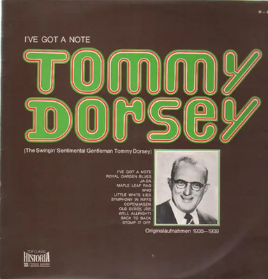 Tommy Dorsey Ive Got a Note NEAR MINT Historia Vinyl LP