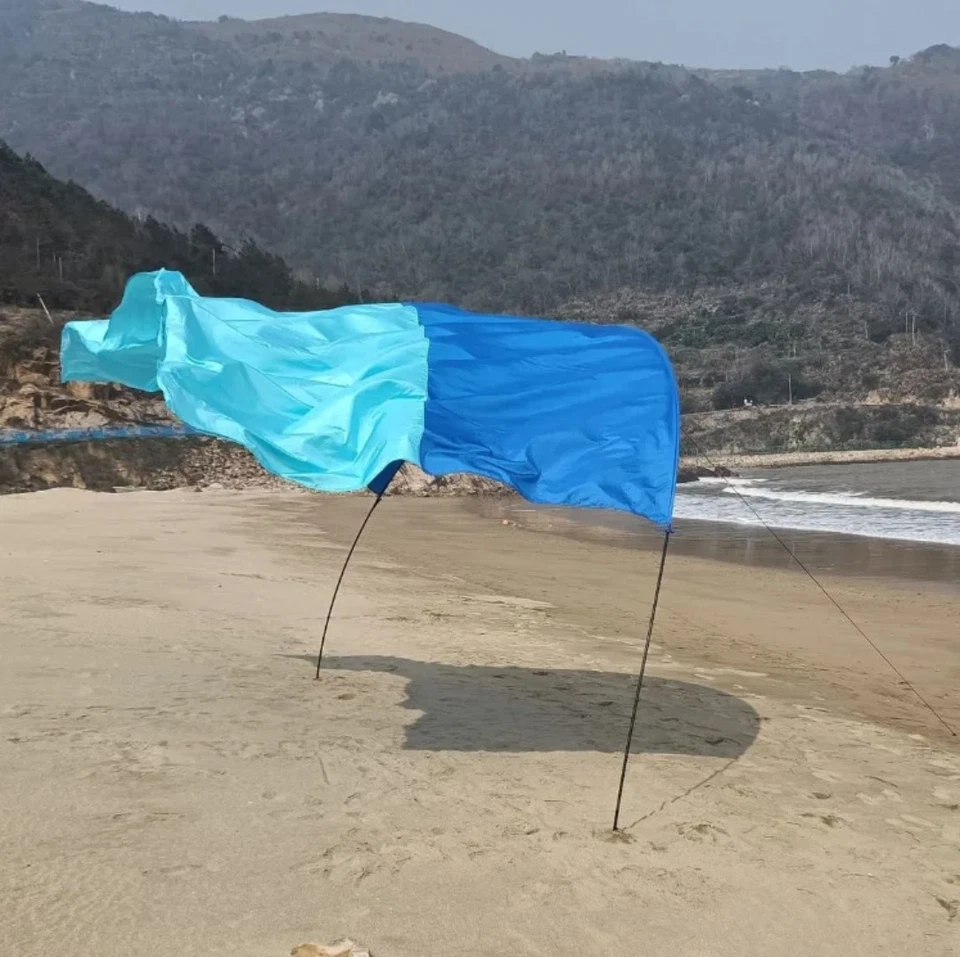 Пляжный ветровой навес премиум-класса других производителей (как у Сибуми), 150 кв. Футы Компактный и легкий - Изображение 3 из 4