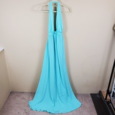 Show Me Your Mumu Luna Halter Dress in Sea Glass Crisp Women's Size M