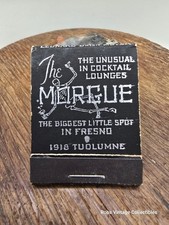 Matchbook The Morgue Fresno California Vtg Feature Cocktail Lounge Advertising