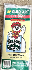 Vintage 1998 Yard Art Mrs Snowman Pattern YA30034 DIY Woodcraft 29x48 Christmas