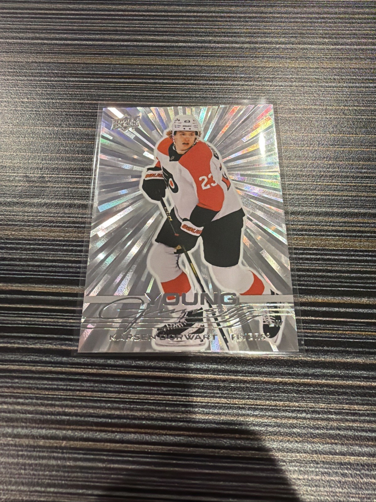 2025-26 Upper Deck Series 1 Karsen Dorwart Young Guns 210 Rc outburst