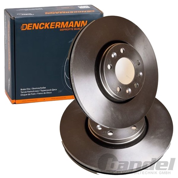 2X Denckermann Bremsscheiben 304Mm BelÜFtet Vorne Passend FüR CitroËN C5 Jumpy F-image
