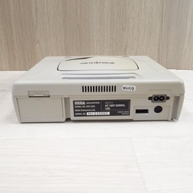 Sega Saturn Japan White Console with 2 Virtua Stick Fighting Controllers 5 Games