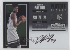 2017-18 Contenders Rookie Variation Playoff Ticket 2/35 Justin Patton Auto 0o8k