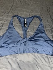 Victorias Secret PINK Ultimate Lightly Lined Sports Bra Blue Medium Keyhole