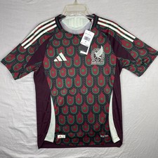 Mexico Jersey Mens Medium Maroon Adidas HEAT RDY Slim Fit IP6379 Home Kit 2024