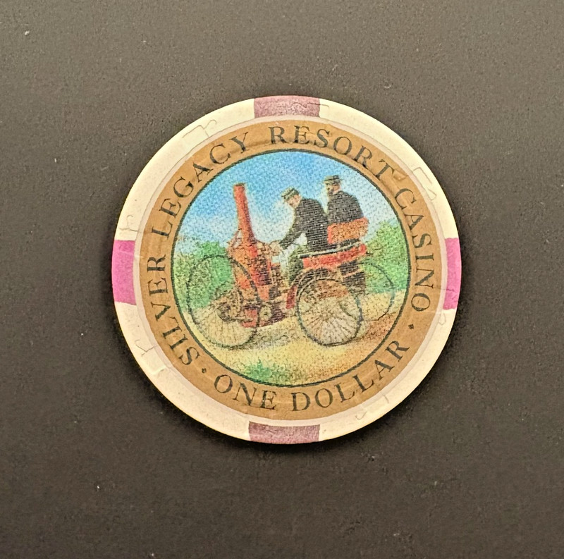 $1 casino chip Silver Legacy Casino in Reno, Nevada unique chip great condition!