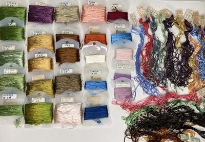 Vintage Sparta Denmark Embroidery Floss Lot 45 + Thread Skein Needlepoint Stitch