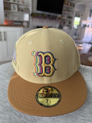 Boston Red Sox Hat Men 7 1/2 Brown All Star Game 59Fifty New Era Fitted Cap New