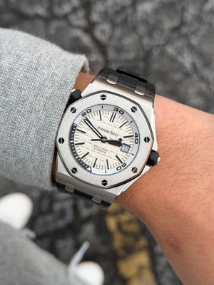 Audemars Piguet Royal Oak Offshore Silver Men's Watch - 15710ST.OO.A002CA.02