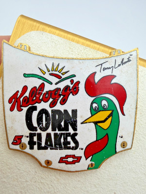 Kelloggs Corn Flakes Tony Lamonte Nascar #5 Car Hood Pin (scratched)