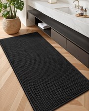 Color Geometry Colorgeometry Rubber Backed Waffle Bath Mat 47X17 Non Slip Water